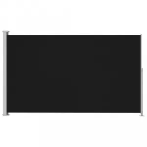 Zaťahovacia bočná markíza 160x600 cm Dekorhome Černá