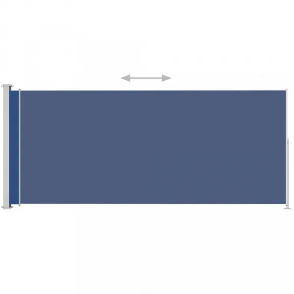 Zaťahovacia bočná markíza 180x500 cm Dekorhome Černá
