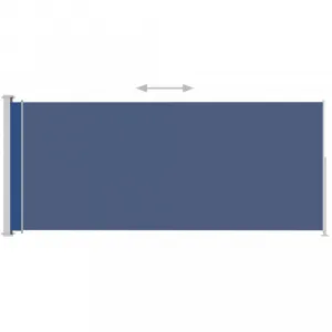 Zaťahovacia bočná markíza 180x500 cm Dekorhome Černá