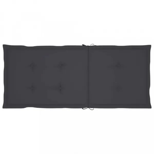 Záhradná stolička 2 ks teak / látka Dekorhome Černá