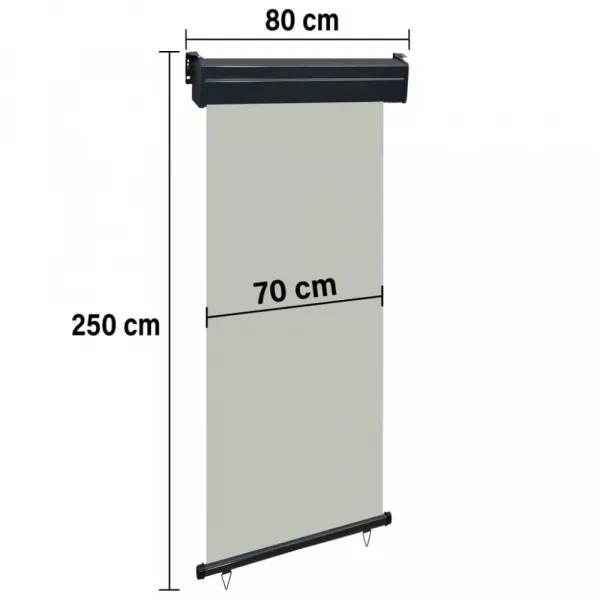 Balkónová zástena 80x250 cm Dekorhome