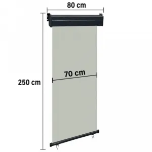 Balkónová zástena 80x250 cm Dekorhome