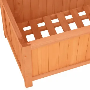 Záhradný kvetináč s trelážou jedľové drevo Dekorhome Černá