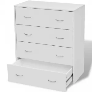 Komoda so 4 zásuvkami DTD Dekorhome Bílá