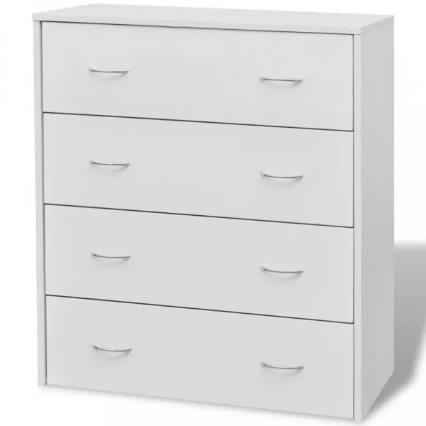 Komoda so 4 zásuvkami DTD Dekorhome Bílá