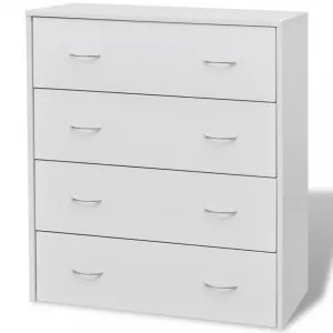 Komoda so 4 zásuvkami DTD Dekorhome Bílá