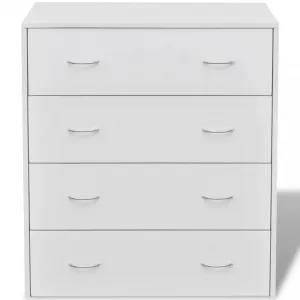 Komoda so 4 zásuvkami DTD Dekorhome Bílá