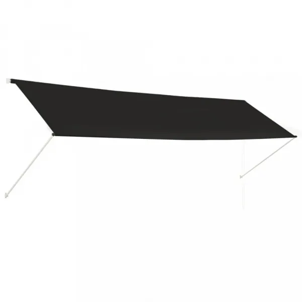 Zaťahovacia markíza 400x150 cm Dekorhome Bílá / modrá
