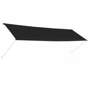 Zaťahovacia markíza 400x150 cm Dekorhome Bílá / modrá