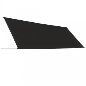 Zaťahovacia markíza 400x150 cm Dekorhome Bílá / modrá