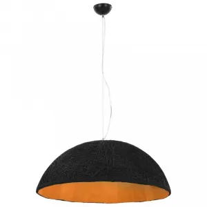 Závesná lampa 70 cm Dekorhome Černá / zlatá