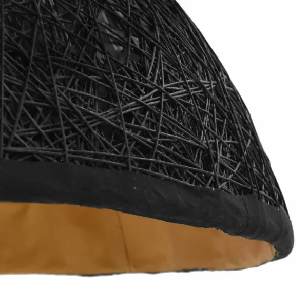 Závesná lampa 70 cm Dekorhome Černá / zlatá