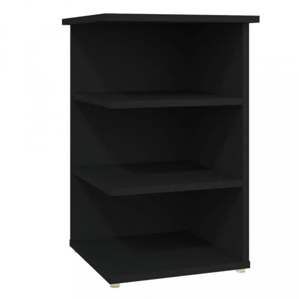Regál DTD Dekorhome Černá