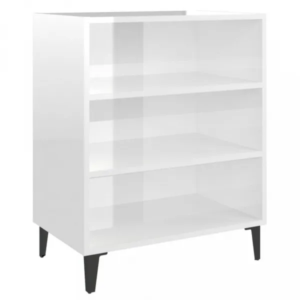 Nízký regál DTD / kov Dekorhome Černá