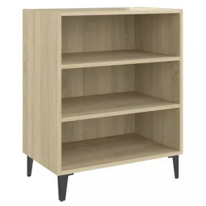 Nízký regál DTD / kov Dekorhome Černá