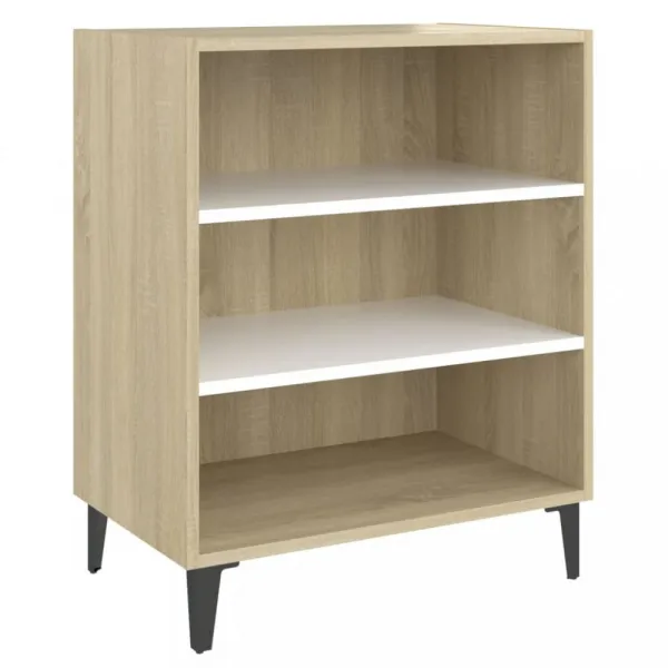 Nízký regál DTD / kov Dekorhome Černá