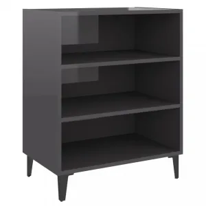 Nízký regál DTD / kov Dekorhome Černá
