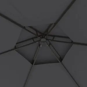 Altánok s bočnicami 3,1 x 2,7 m Dekorhome Antracit
