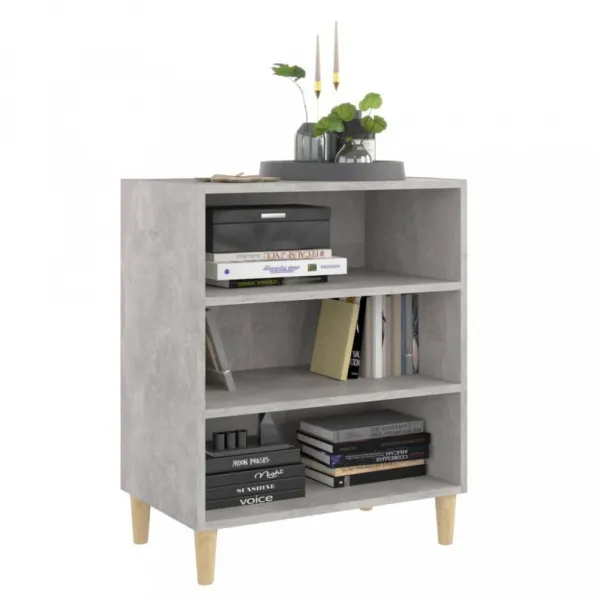 Regál DTD / eukalyptus Dekorhome Černá