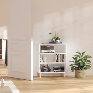 Regál DTD / eukalyptus Dekorhome Černá