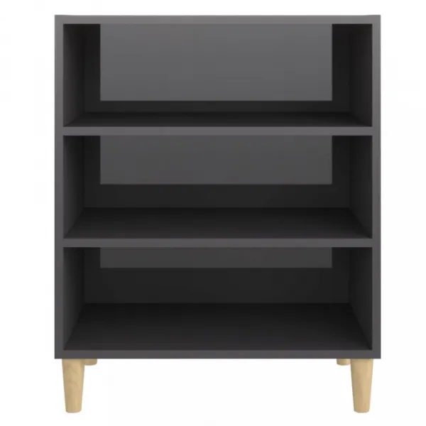 Regál DTD / eukalyptus Dekorhome Černá