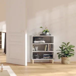 Regál DTD / eukalyptus Dekorhome Černá