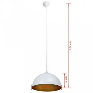 Závesná lampa s nastaviteľnou výškou 2 ks kov Dekorhome Černá