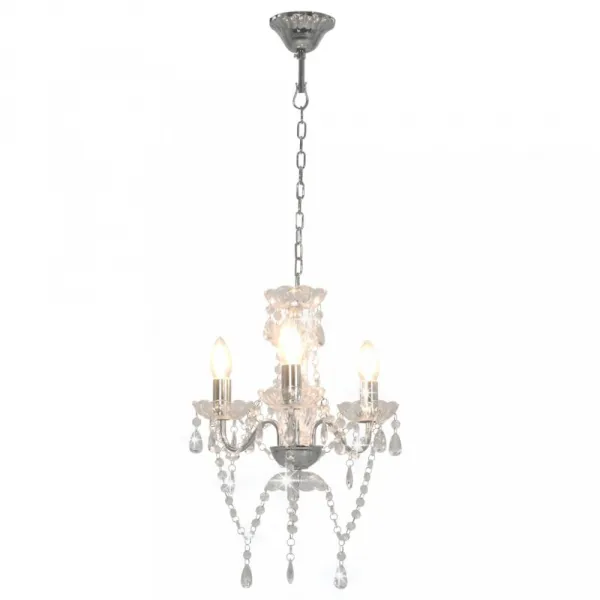 Závesná lampa luster 3 x E14 Dekorhome Černá