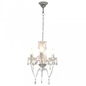 Závesná lampa luster 3 x E14 Dekorhome Černá