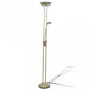 Stojací stmievací LED lampa Dekorhome Mosaz