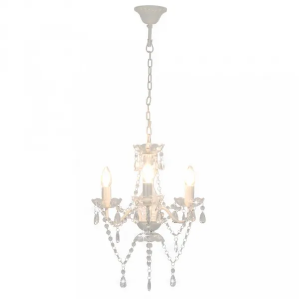 Závesná lampa luster 3 x E14 Dekorhome Černá