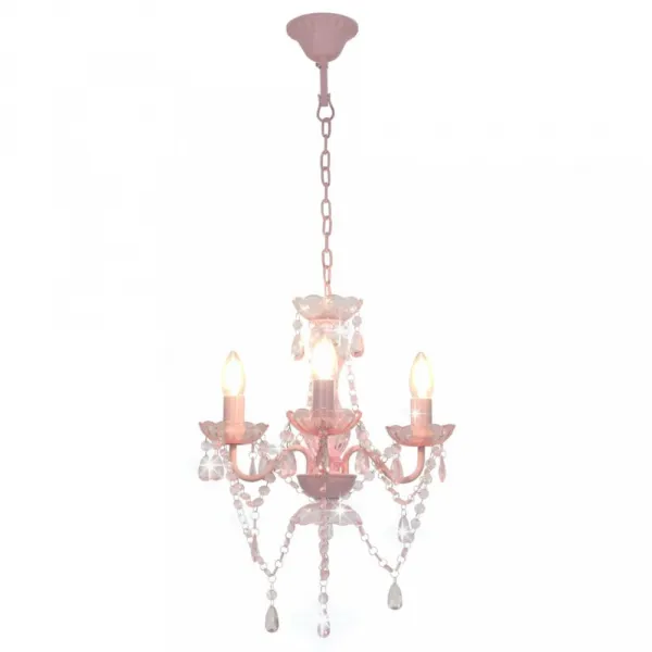 Závesná lampa luster 3 x E14 Dekorhome Černá