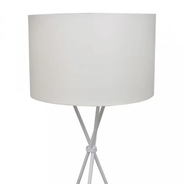 Stojacia lampa látka / kov Dekorhome Černá