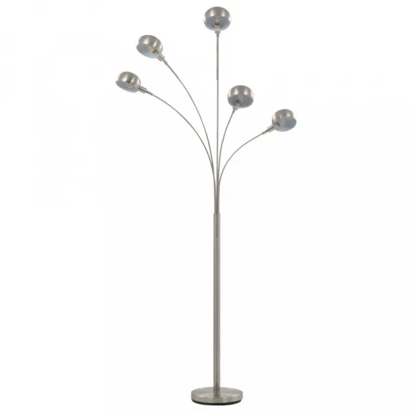 Stojaca lampa 200 cm Dekorhome Stříbrná