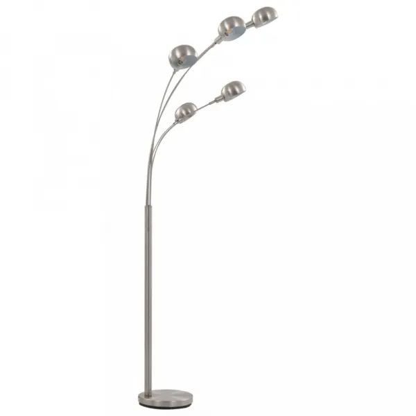 Stojaca lampa 200 cm Dekorhome Stříbrná