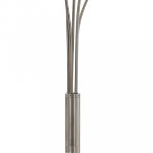 Stojaca lampa 200 cm Dekorhome Stříbrná
