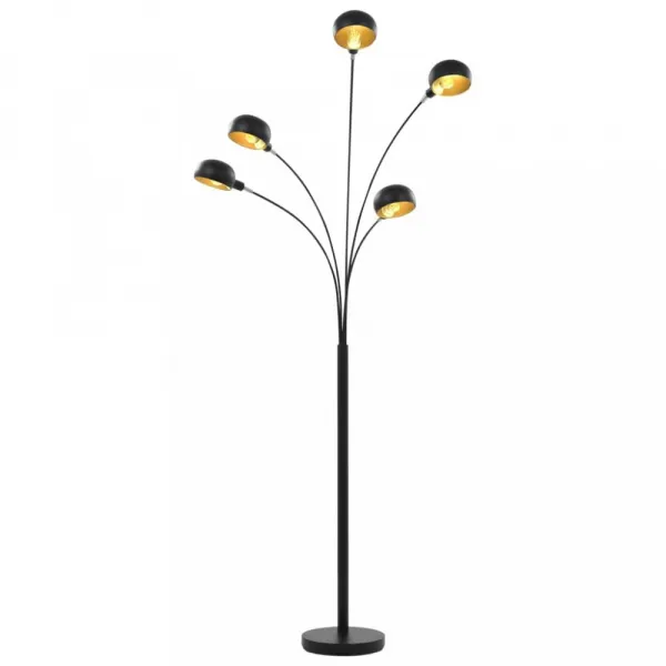 Stojaca lampa 200 cm Dekorhome Stříbrná