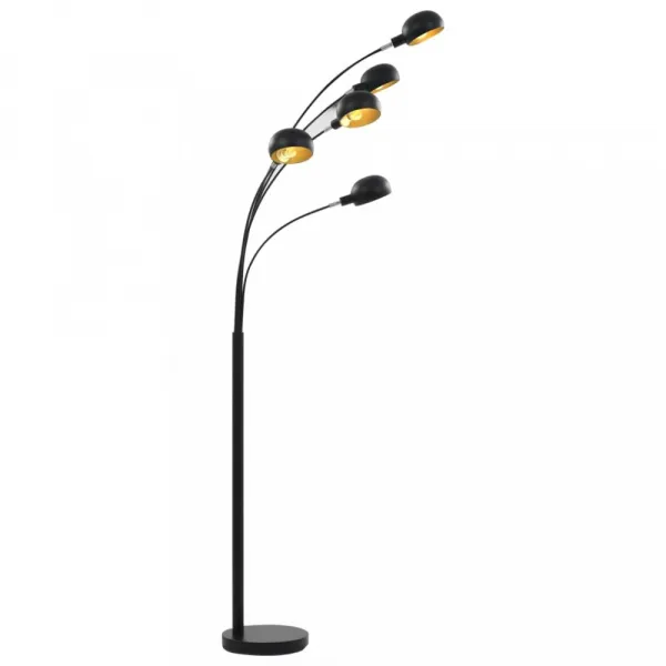 Stojaca lampa 200 cm Dekorhome Stříbrná