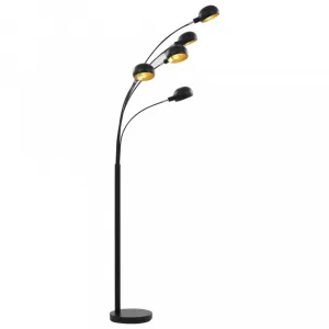 Stojaca lampa 200 cm Dekorhome Stříbrná