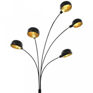 Stojaca lampa 200 cm Dekorhome Stříbrná