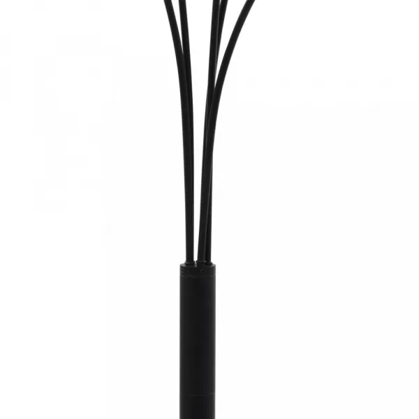 Stojaca lampa 200 cm Dekorhome Stříbrná