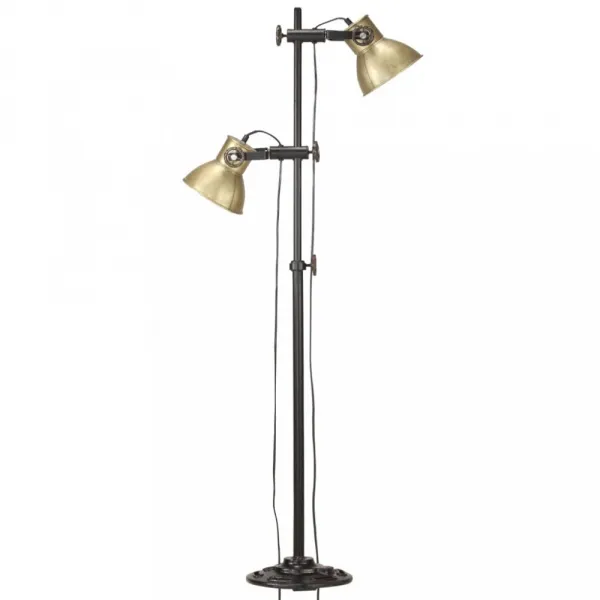 Stojacia lampa s 2 svietidlami liatina Dekorhome