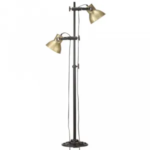 Stojacia lampa s 2 svietidlami liatina Dekorhome