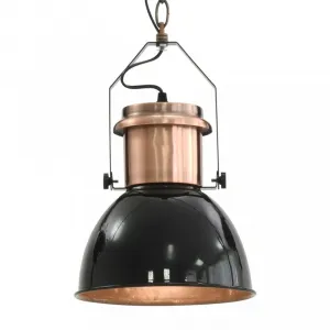 Závesná lampa 2 ks kov Dekorhome Černá
