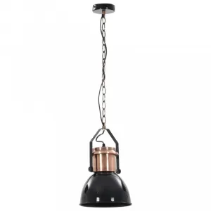 Závesná lampa 2 ks kov Dekorhome Černá
