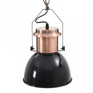 Závesná lampa 2 ks kov Dekorhome Černá