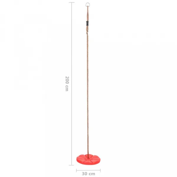 Detská hojdačka tanier 200 cm Dekorhome Modrá
