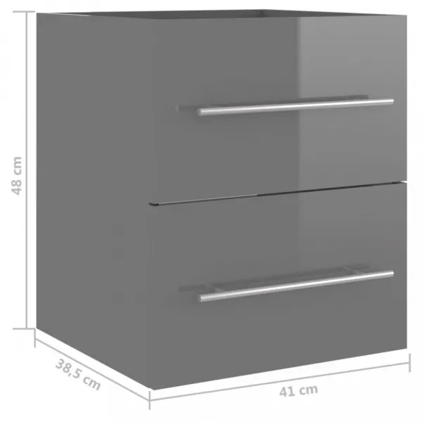 Skrinka pod umývadlo 41 cm Dekorhome Bílá