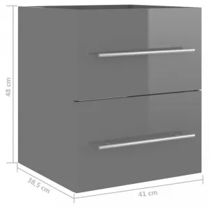 Skrinka pod umývadlo 41 cm Dekorhome Bílá