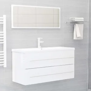 Skrinka pod umývadlo 100 cm Dekorhome Černá